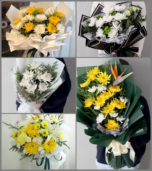 四川达州通川区安云乡白事花束代送